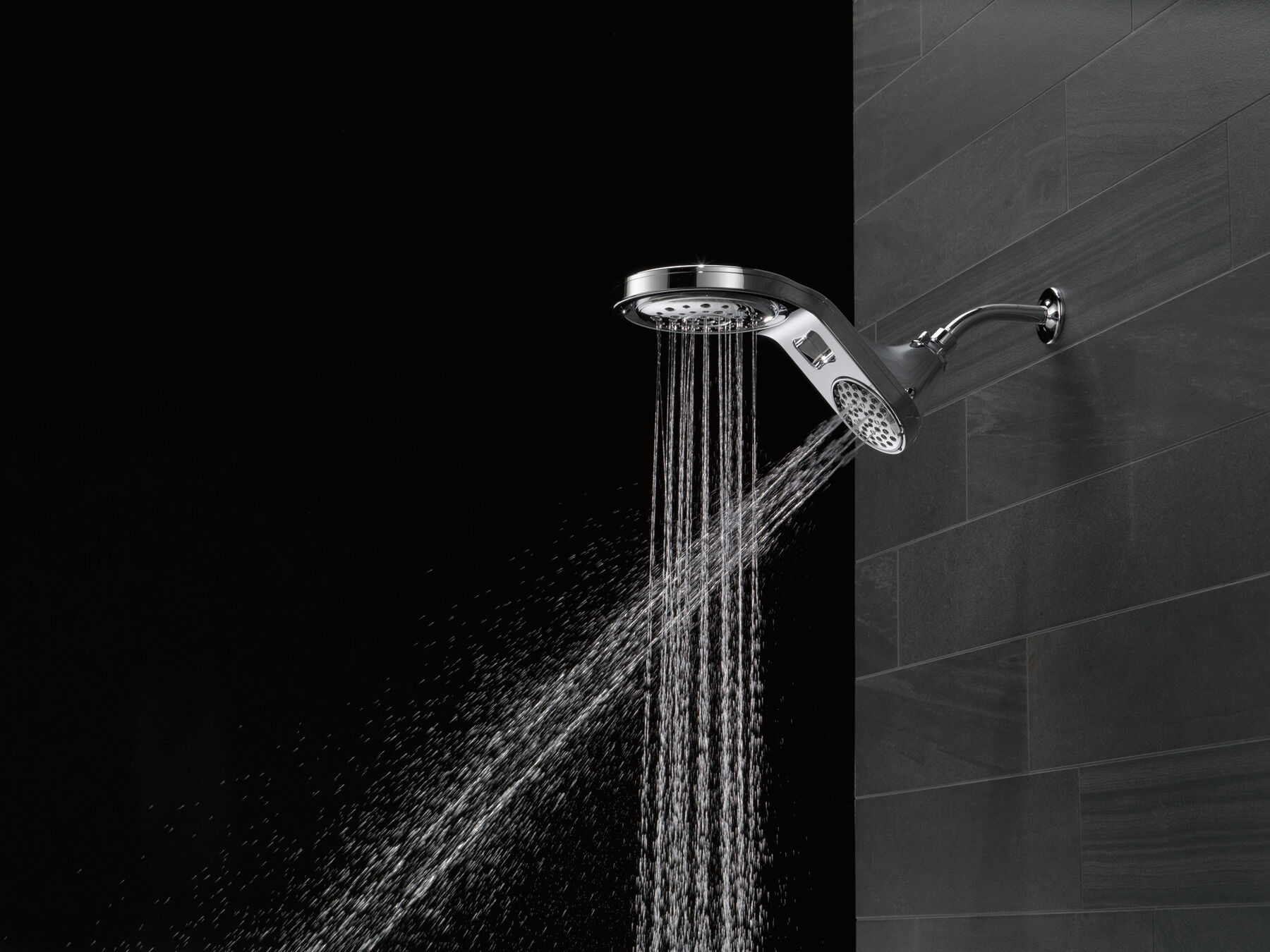 HydroRain&reg; 5-Setting Two-in-One Shower Head