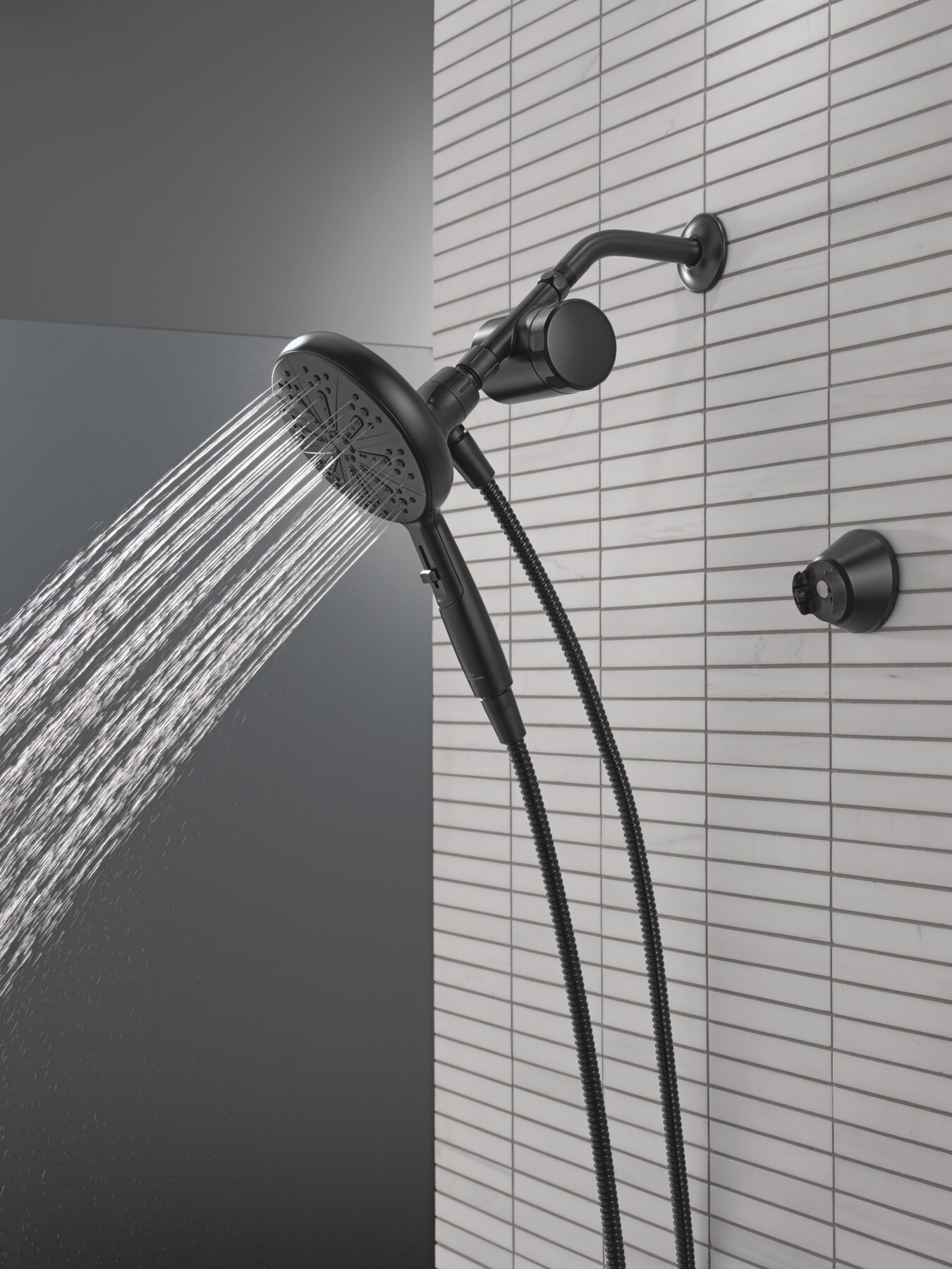 Standard Shower Filter with 6-Setting Showerhead and Mount Bundle