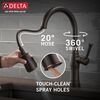 Single Handle Pull-Down Kitchen Faucet with Touch2O Technology and Soap Dispenser