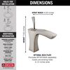 Single Handle Bathroom Faucet - Less Pop Up