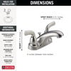 Two Handle Centerset Bathroom Faucet