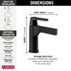 Single-Hole Bathroom Faucet w/o Drain (Recertified)