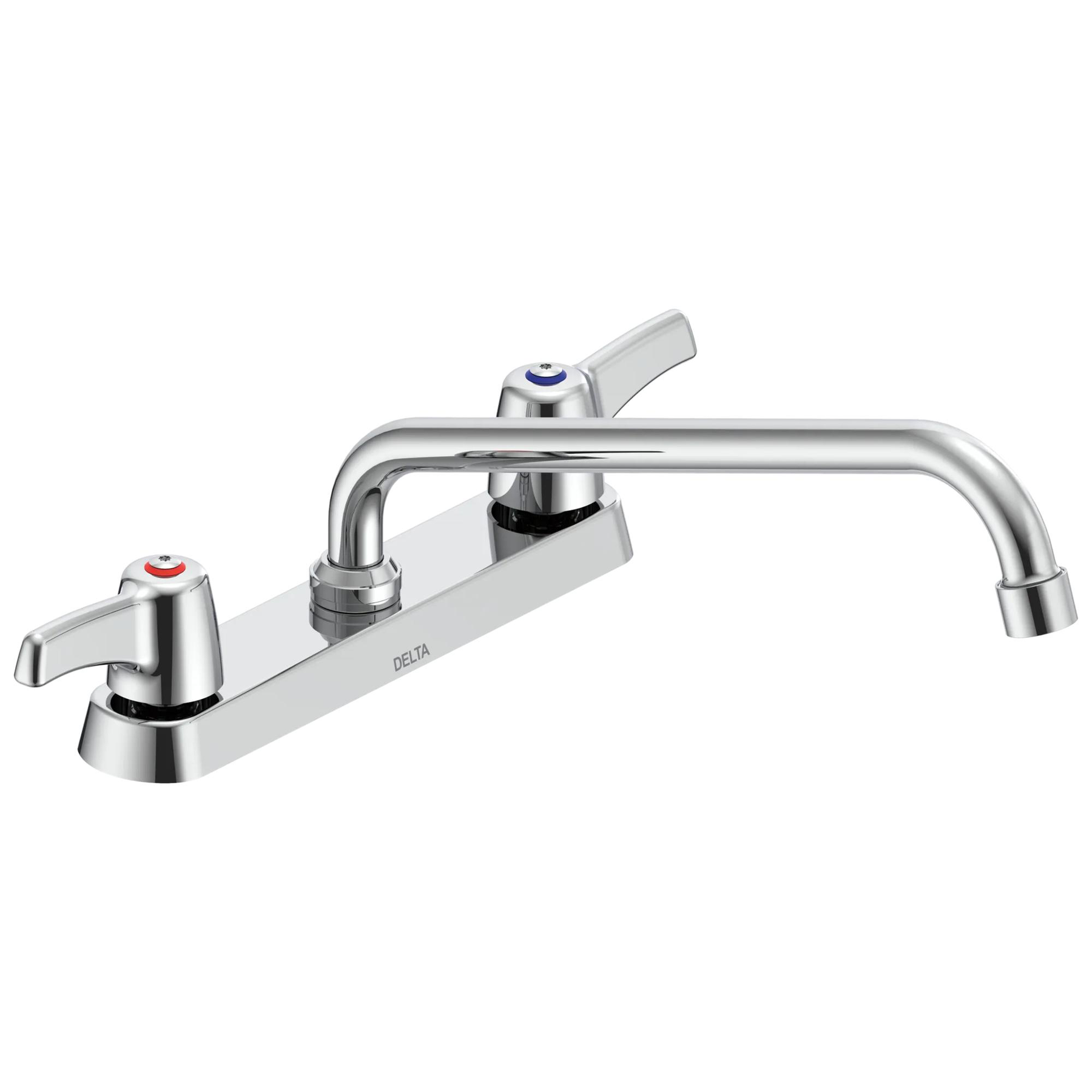 Two Handle 8 In Cast Deck-Mount Faucet