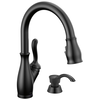 Touch2O with Touchless and VoiceIQ&reg; Technology Single Handle Pull-Down Kitchen Faucet with Soap Dispenser