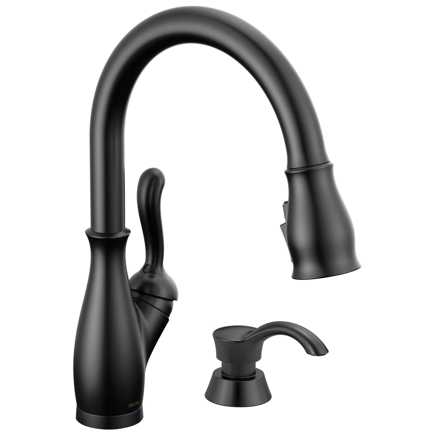 Touch2O with Touchless and VoiceIQ&reg; Technology Single Handle Pull-Down Kitchen Faucet with Soap Dispenser