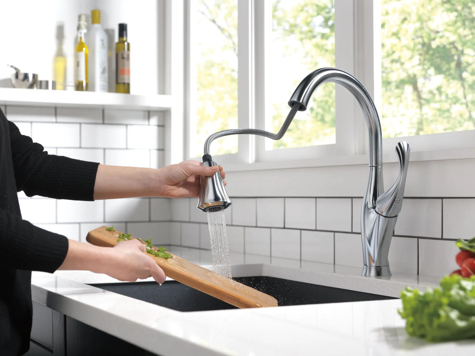 Single Handle Pull-Down Kitchen Faucet with ShieldSpray&reg; Technology (Recertified)