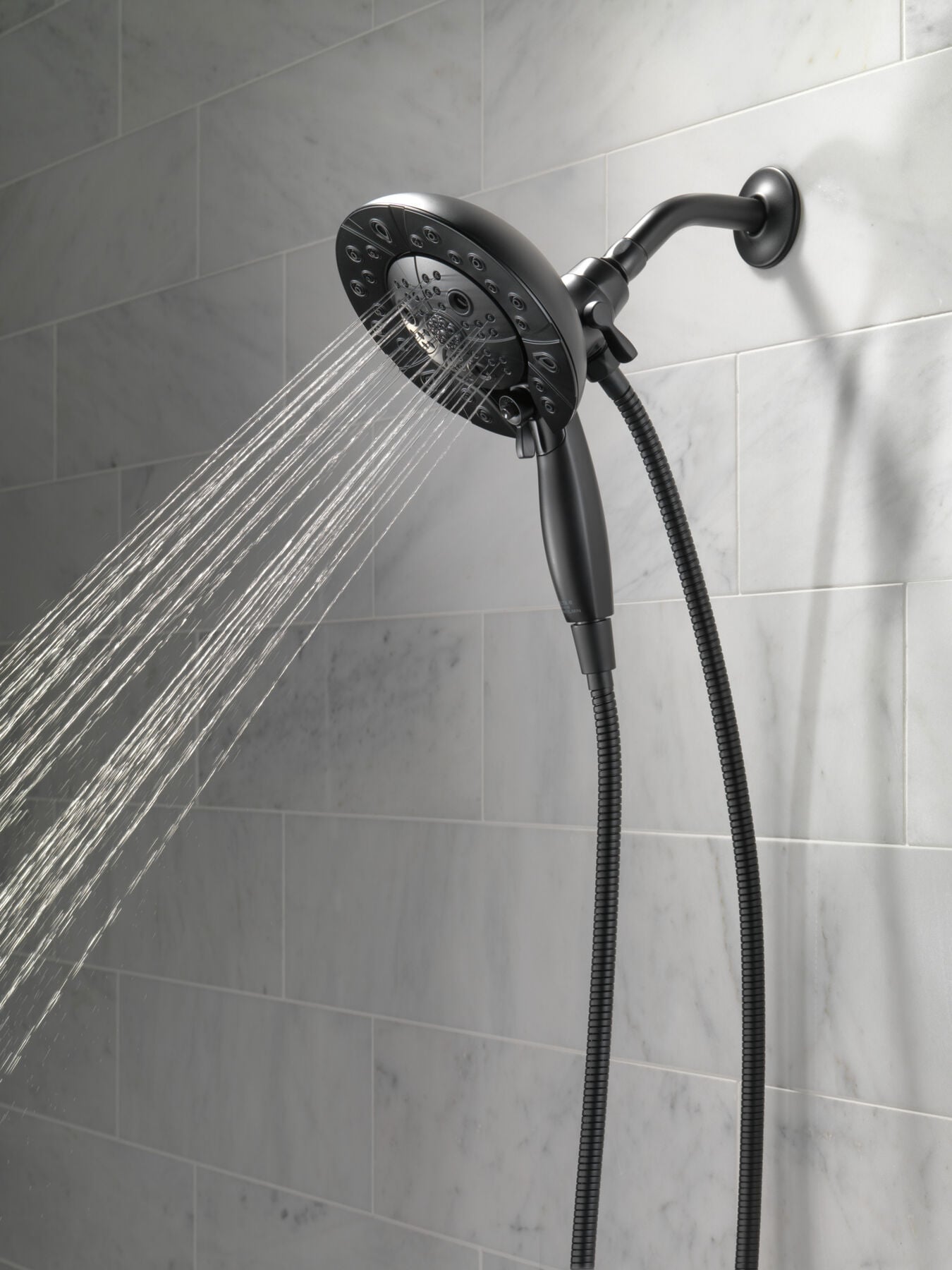 H<sub>2</sub>Okinetic&reg; In2ition&reg; 5-Setting Two-in-One Shower