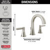 Two Handle Widespread Bathroom Faucet (Recertified)