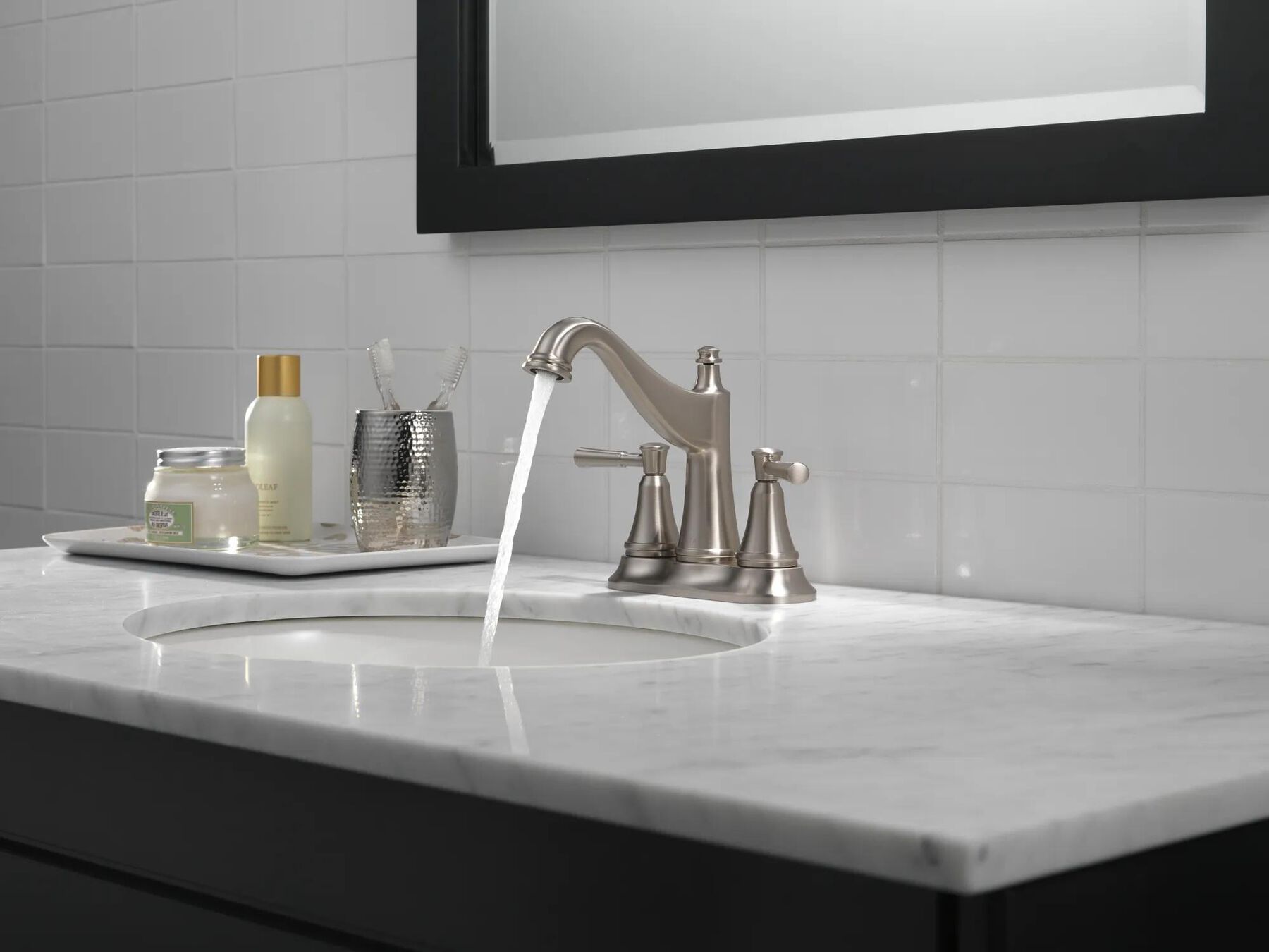 Two Handle Centerset Bathroom Faucet