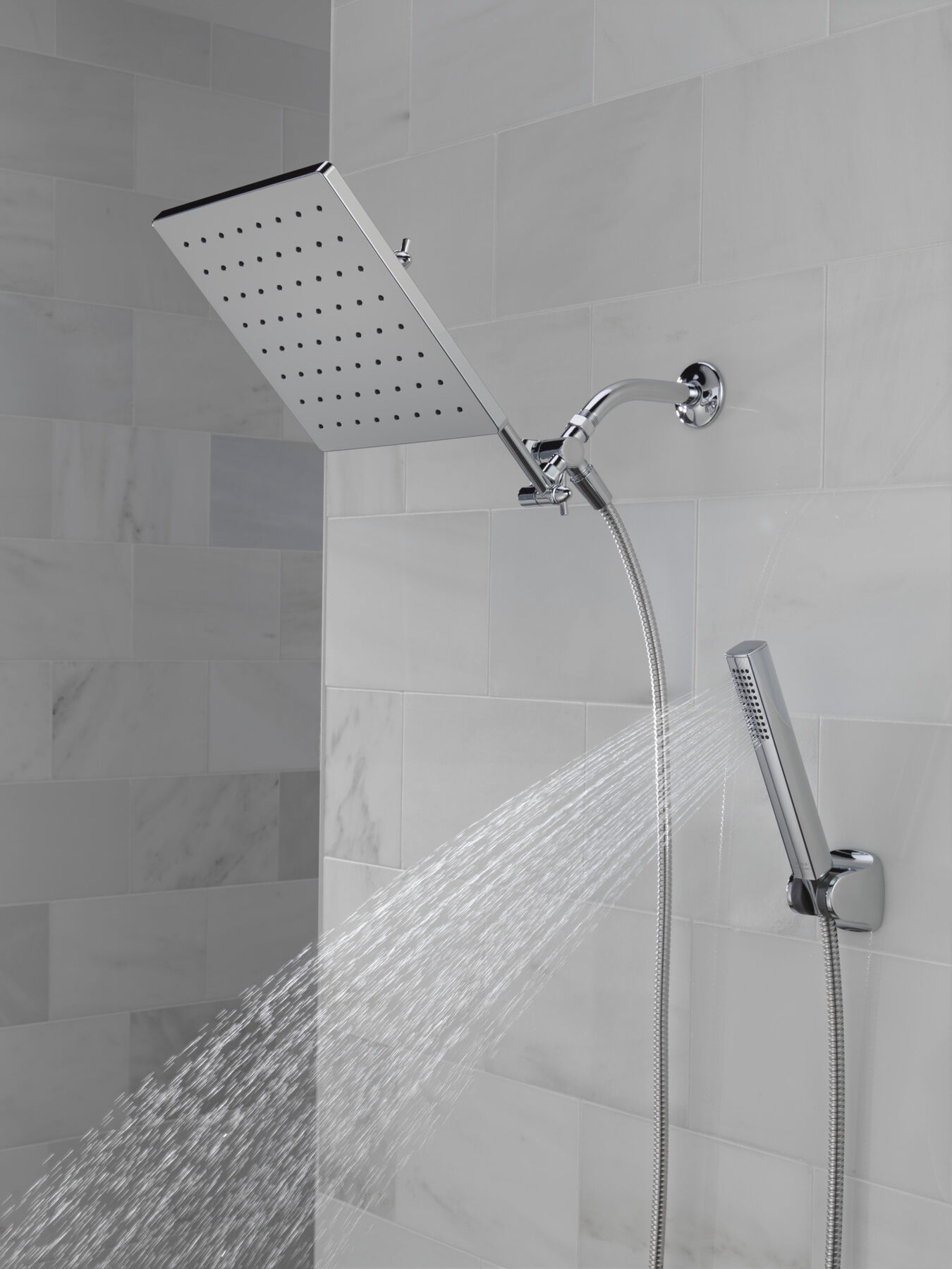 Monitor 14 Series Shower Trim with 10-Inch Raincan Combination Showerhead Bundle