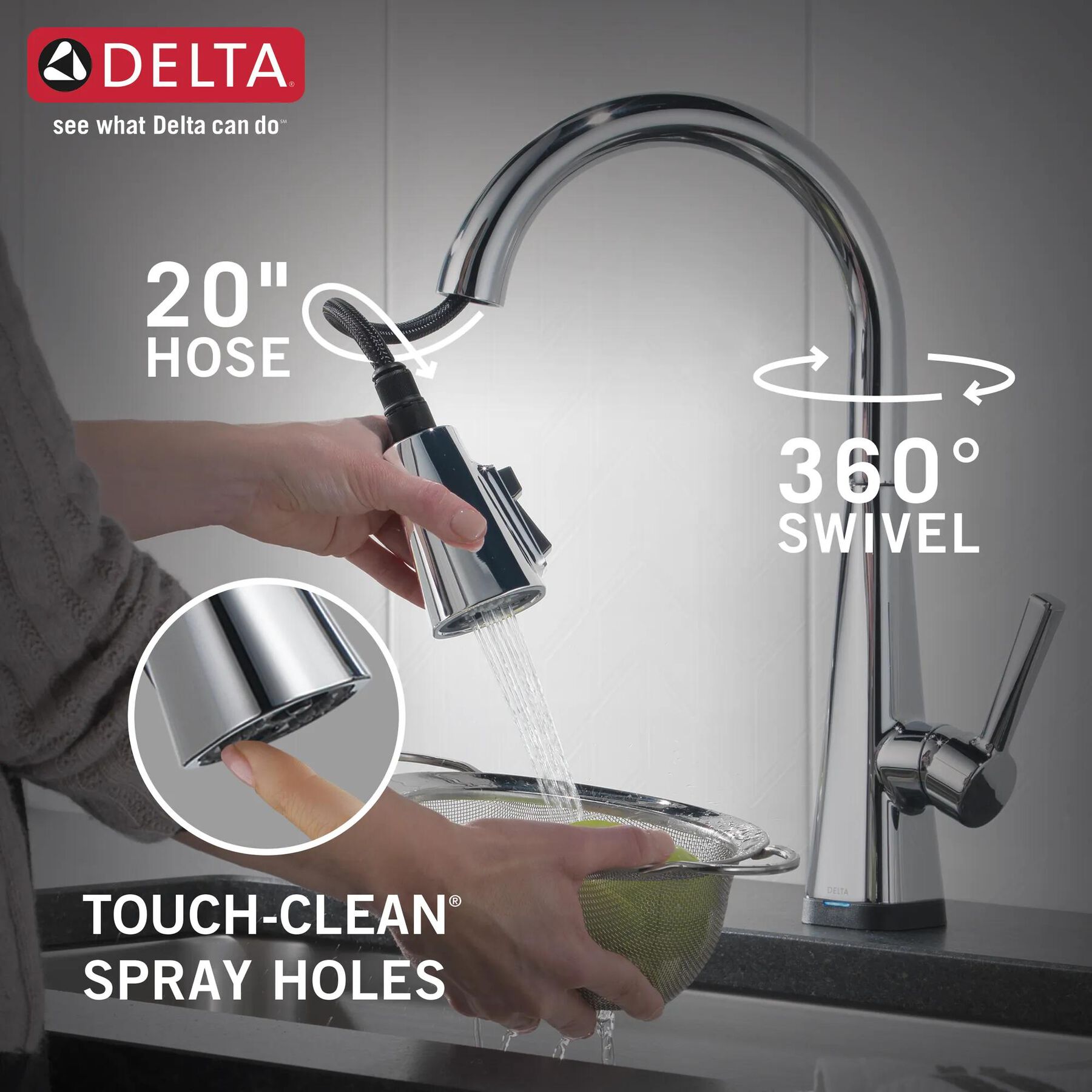 Touch2O Pull-Down Kitchen with Soap Disp Bundle