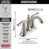 Two Handle Centerset Bathroom Faucet (Recertified)