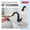 Single Handle Pull Down Bathroom Faucet (Recertified)