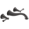 Two Handle Wall Mount Bathroom Faucet Trim (Recertified)