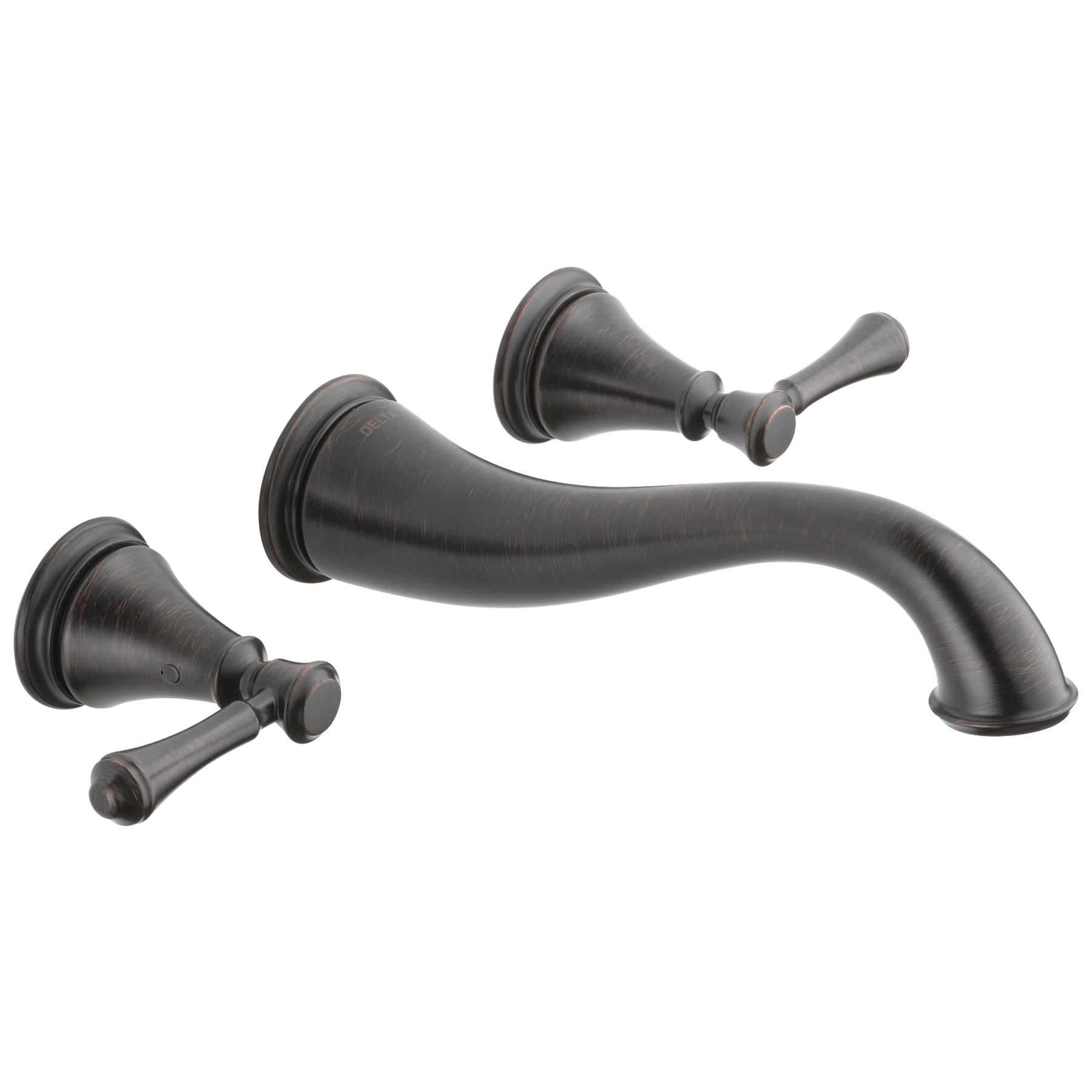 Two Handle Wall Mount Bathroom Faucet Trim (Recertified)