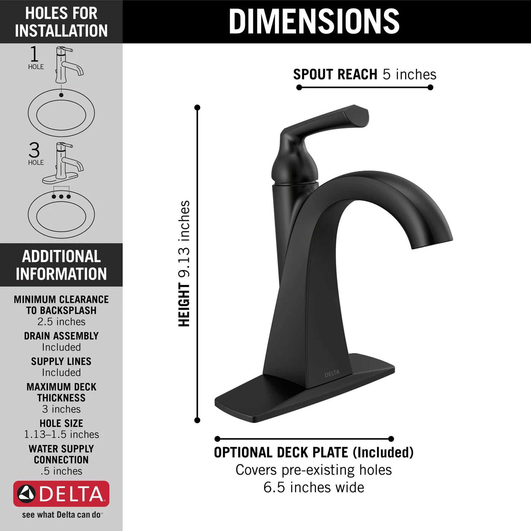 Centerset Bathroom Faucet (Recertified)