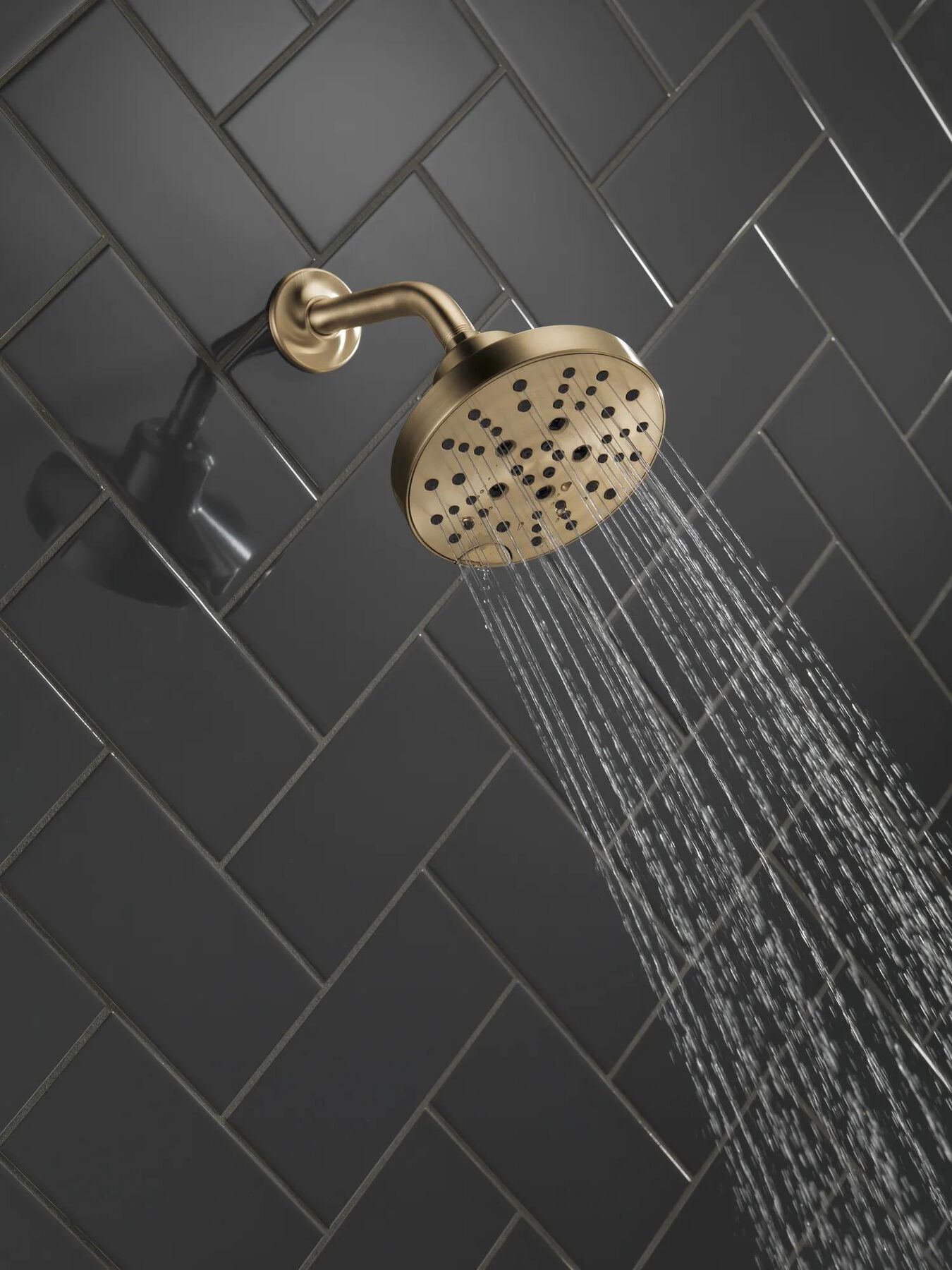 H<sub>2</sub>Okinetic&reg; 5-Setting Contemporary Raincan Shower Head (Recertified)