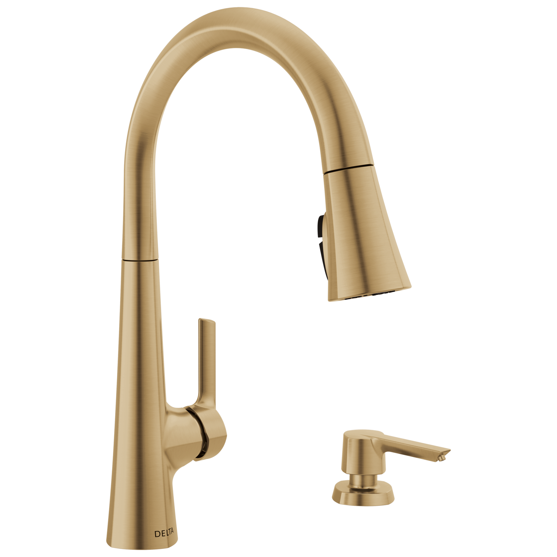 Single Handle Pull-Down Kitchen Faucet with Soap Dispenser and ShieldSpray&reg; Technology