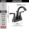 Two Handle Centerset Bathroom Faucet