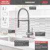 Single Handle Pull-Down Kitchen Faucet (Recertified)