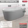 60 in. x 32 in. Freestanding Tub with Integrated Waste and Overflow