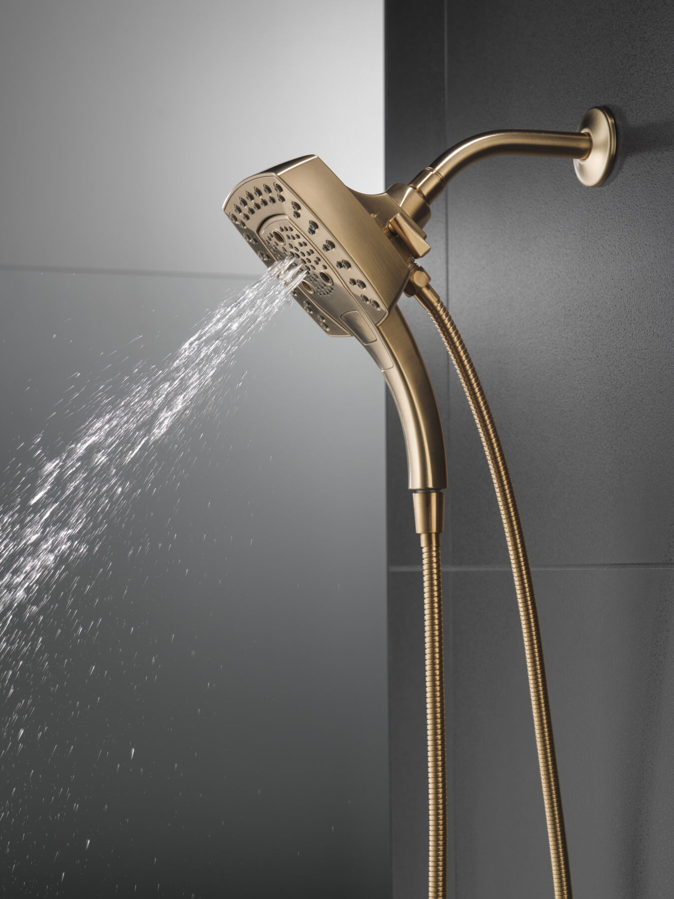 H<sub>2</sub>Okinetic&reg; In2ition&reg; 5-Setting Two-in-One Shower
