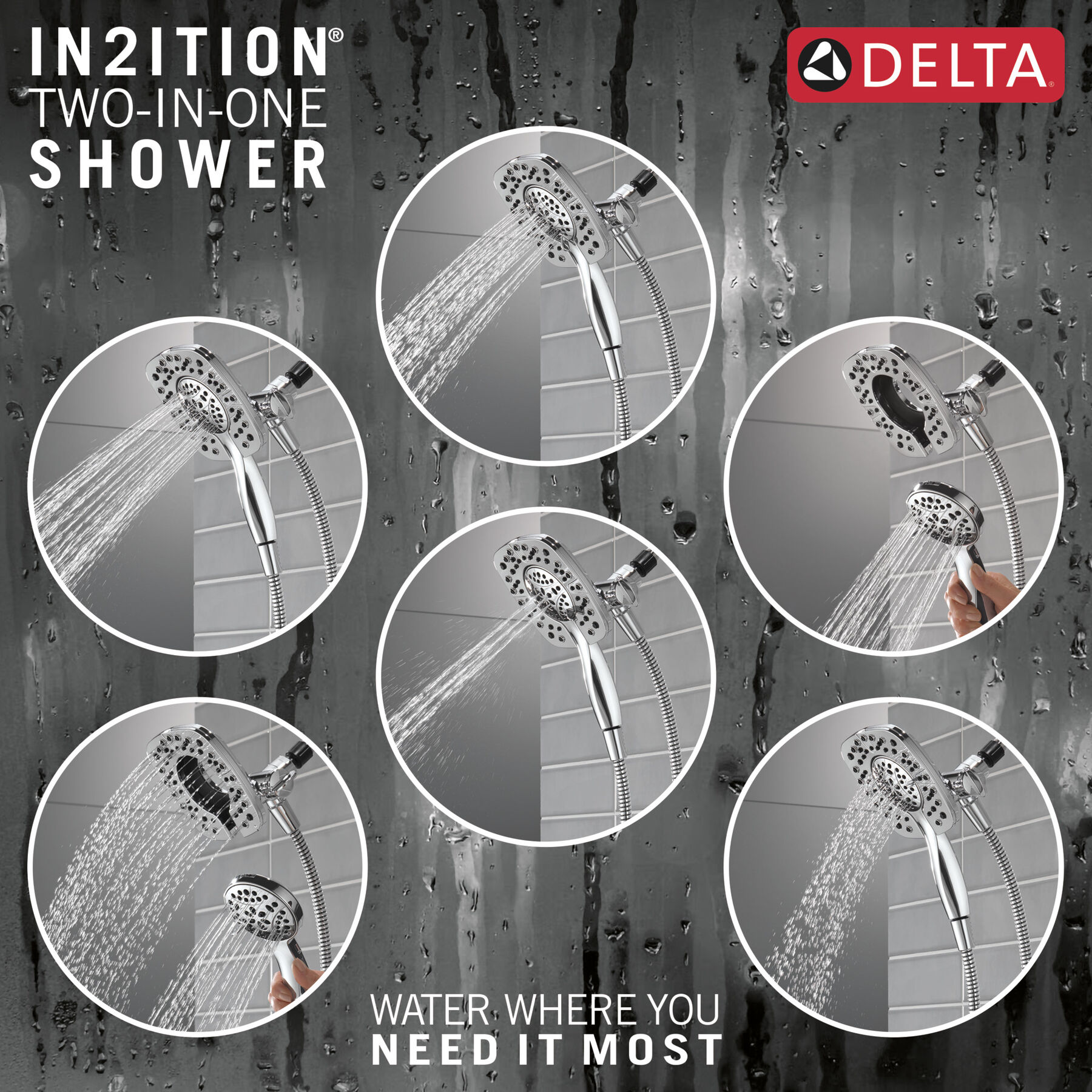 Widespread Lavatory Faucet with 14 Series Tub Shower Trim Bundle
