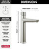 Single Handle Mid-Height Bathroom Faucet