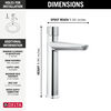 Single Handle Mid-Height Bathroom Faucet
