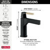 Single Handle Bathroom Faucet - Less Pop Up