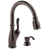 Touch2O with Touchless and VoiceIQ&reg; Technology Single Handle Pull-Down Kitchen Faucet with Soap Dispenser