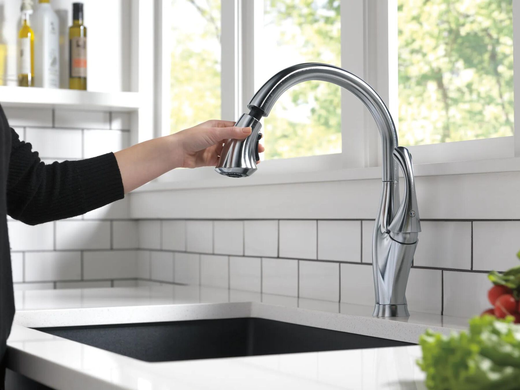Single Handle Pull-Down Kitchen Faucet with ShieldSpray&reg; Technology