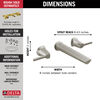Two Handle Wall Mount Bathroom Faucet (Recertified)