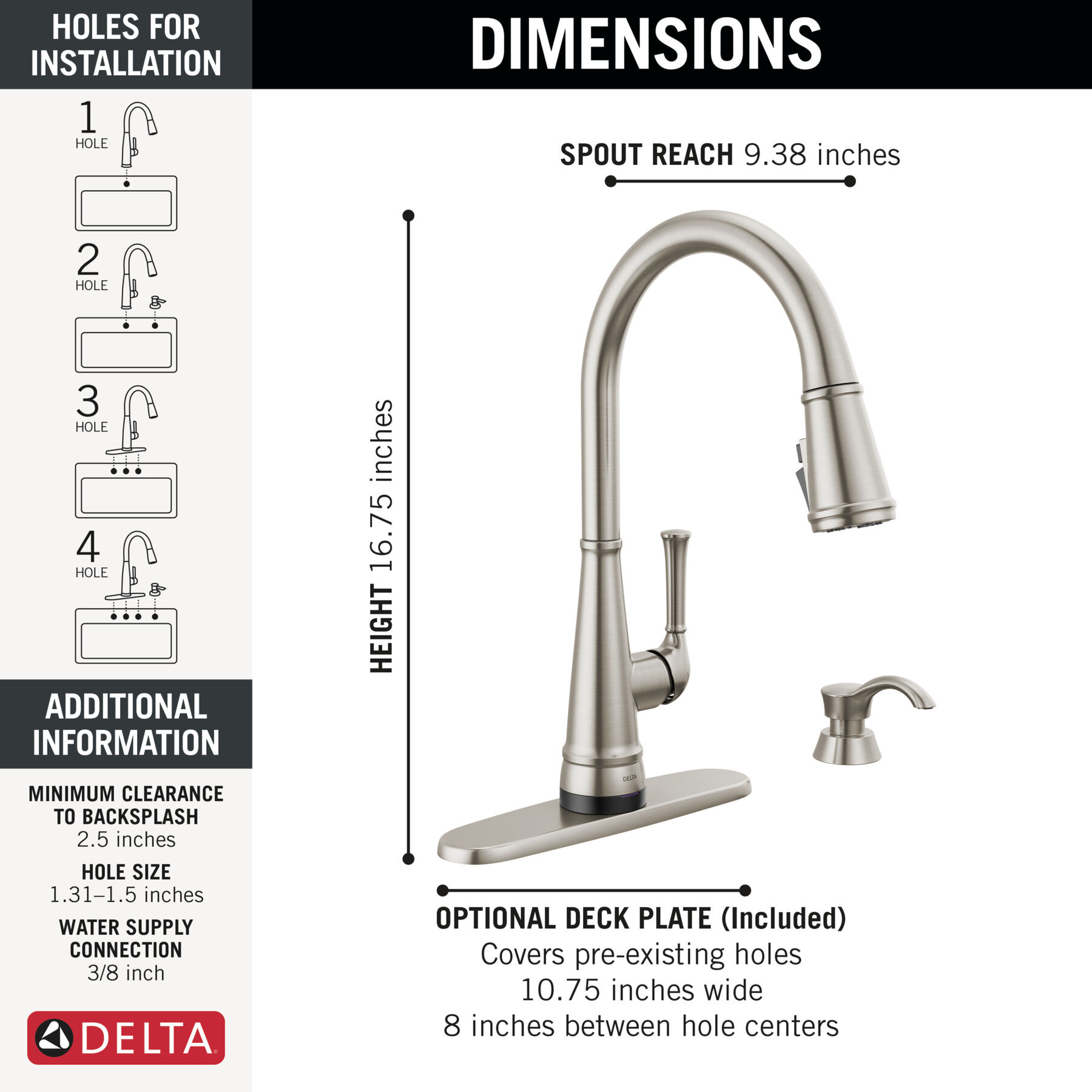 Single Handle Pull-Down Kitchen Faucet with Touch<sub>2</sub>O&reg; Technology and ShieldSpray&reg; Technologies