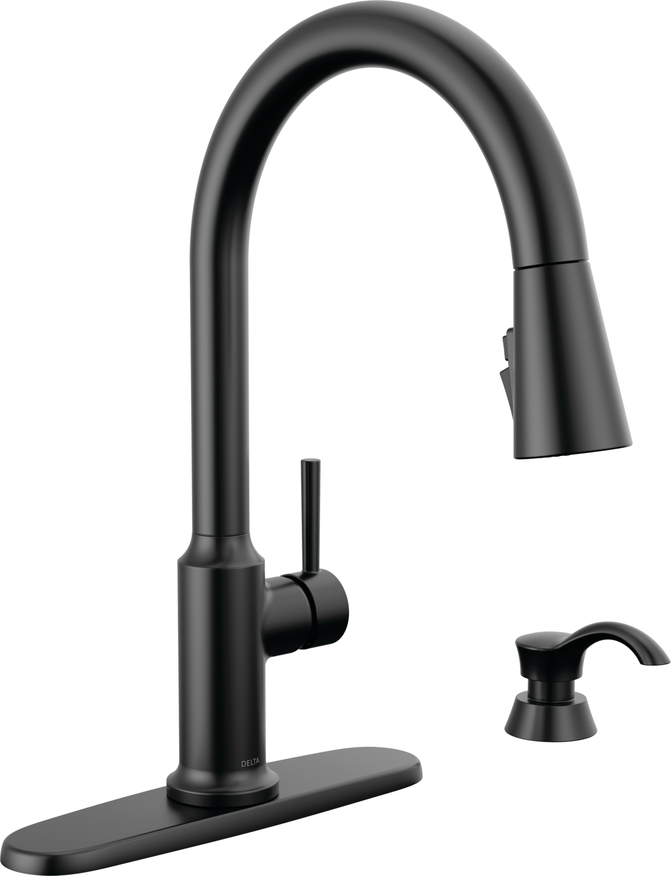 Single Handle Pull-Down Kitchen Faucet with Soap Dispenser and ShieldSpray&reg; Technology (Recertified)