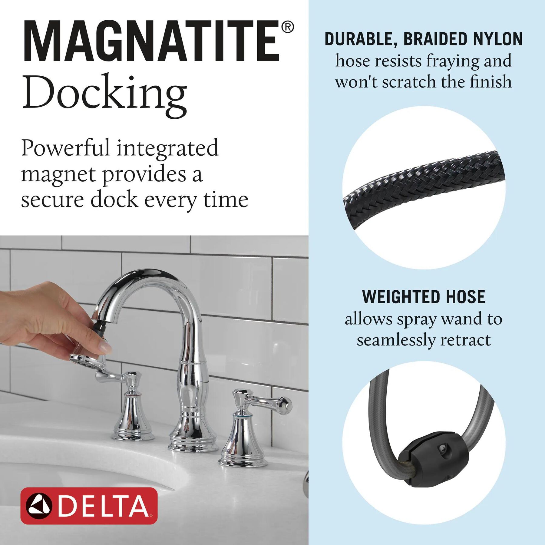 Two Handle Widespread Pull-Down Bathroom (Recertified)