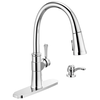 Single Handle Pull-Down Kitchen Faucet with Soap Dispenser and ShieldSpray&reg; Technology