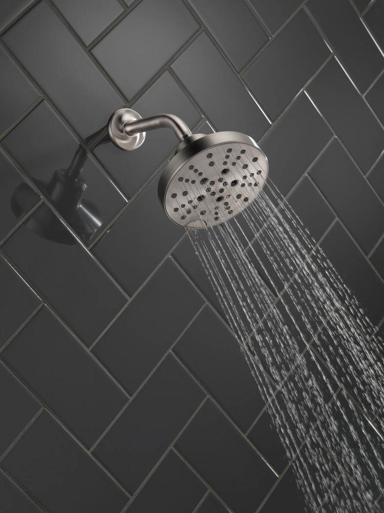 H<sub>2</sub>Okinetic&reg; 5-Setting Contemporary Raincan Shower Head (Recertified)