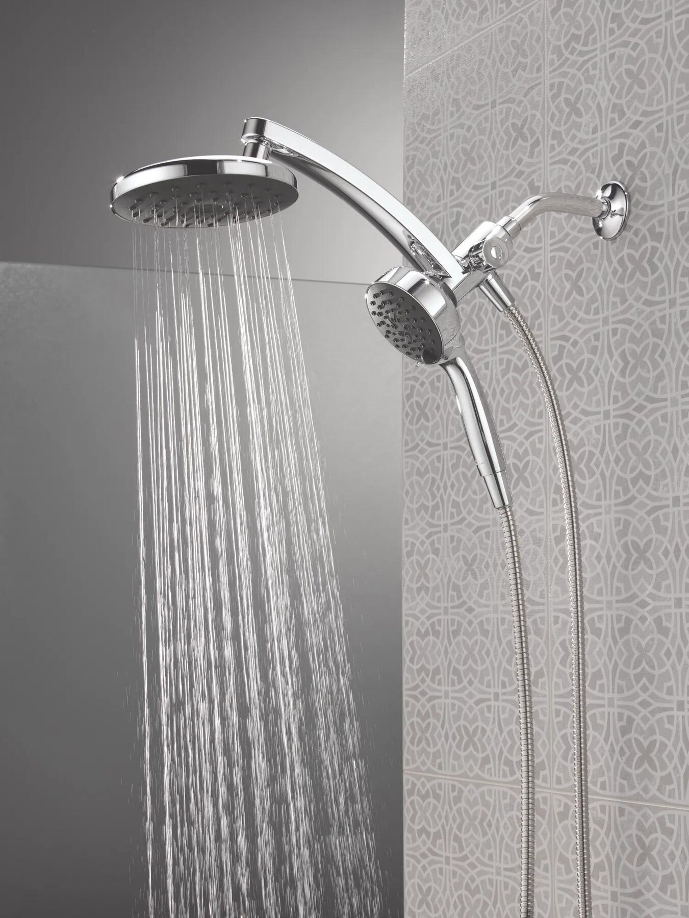 PivotPro&trade; 3-in-1 Combination Shower with TouchClean&reg; Spray Face