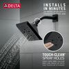 H<sub>2</sub>Okinetic&reg; 5-Setting Angular Modern Raincan Shower Head (Recertified)