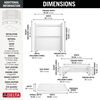 60x32 Alcove Shower Base with Tile Wall Bundle  - Left Seat Center Drain Curve