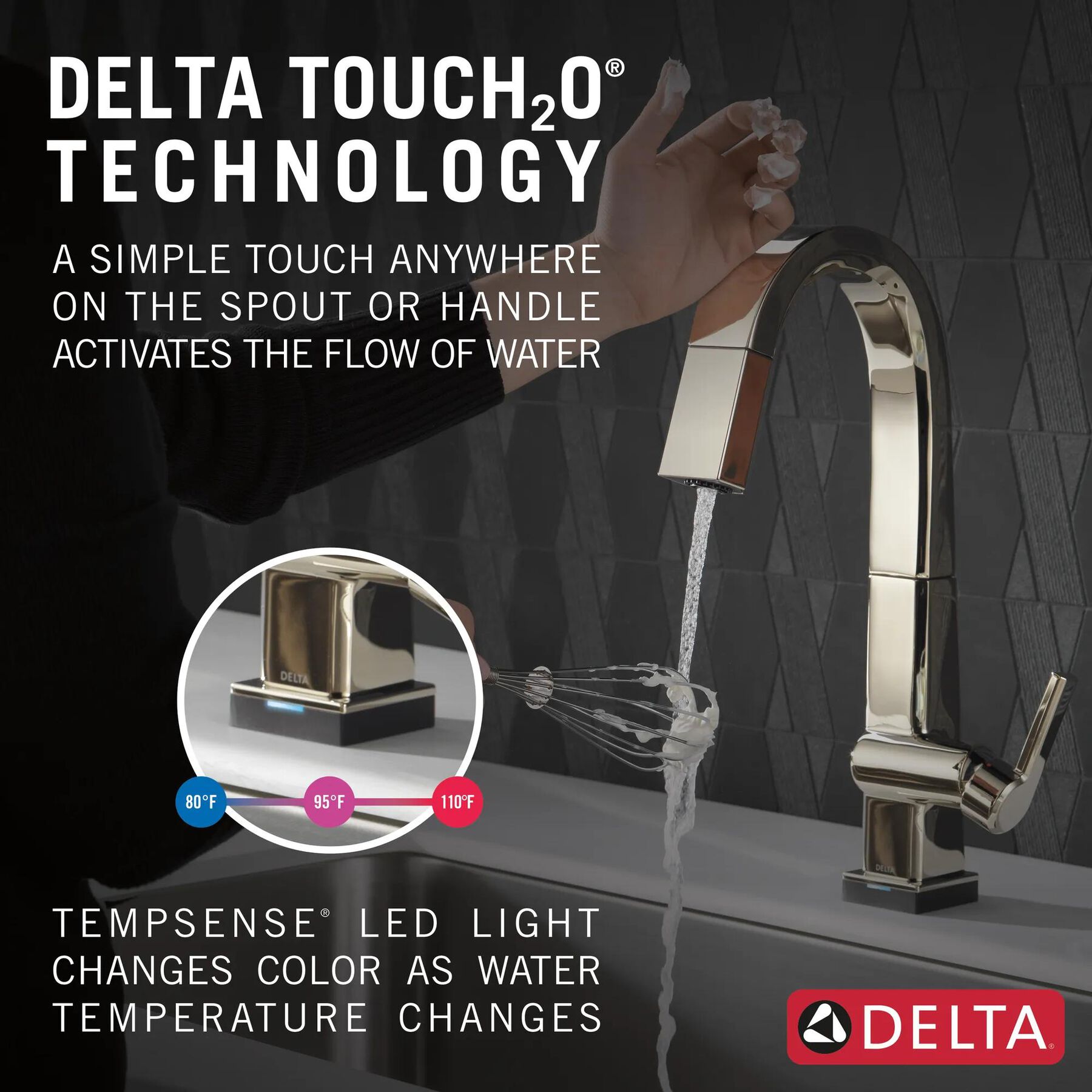 Single Handle Pull Down Bar/Prep Faucet With Touch<sub>2</sub>O Technology