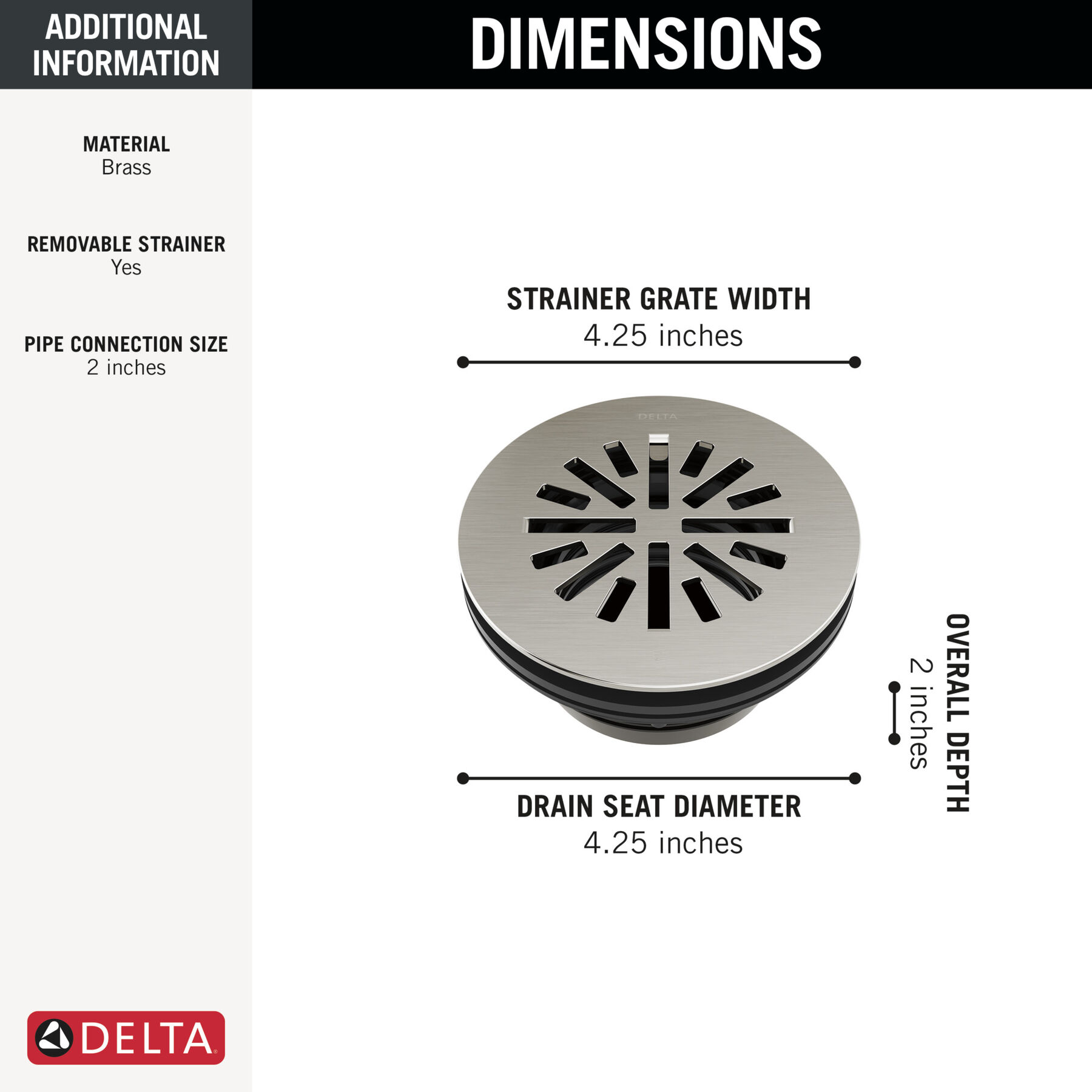 4" Prefab Round Shower Drain
