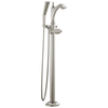Single Handle Floor Mount Tub Filler Trim - Less Handle