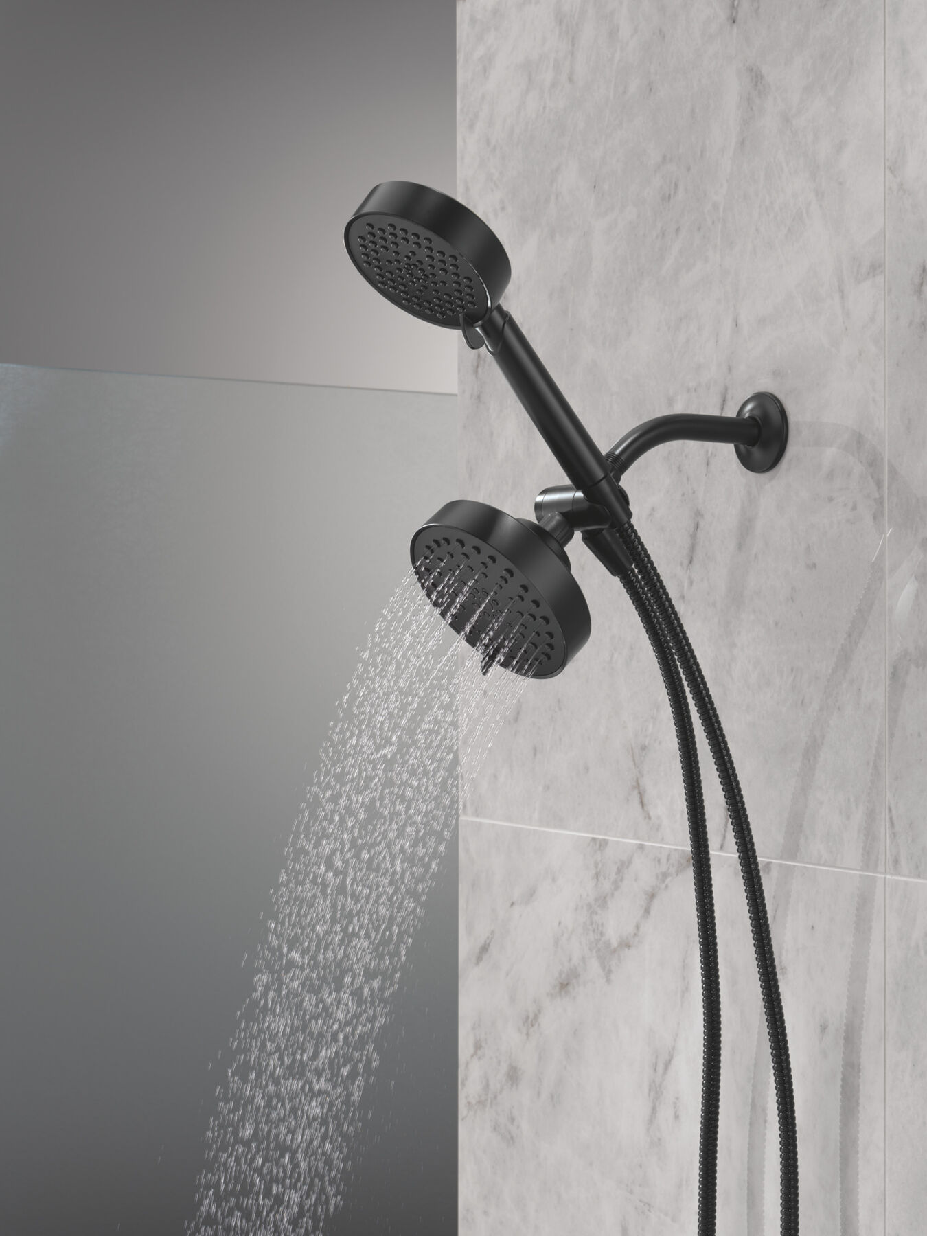 5-Setting Two-in-One Combination Shower with Additional Mount