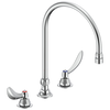 Two Handle 8 In Below Deck-Mount Faucet