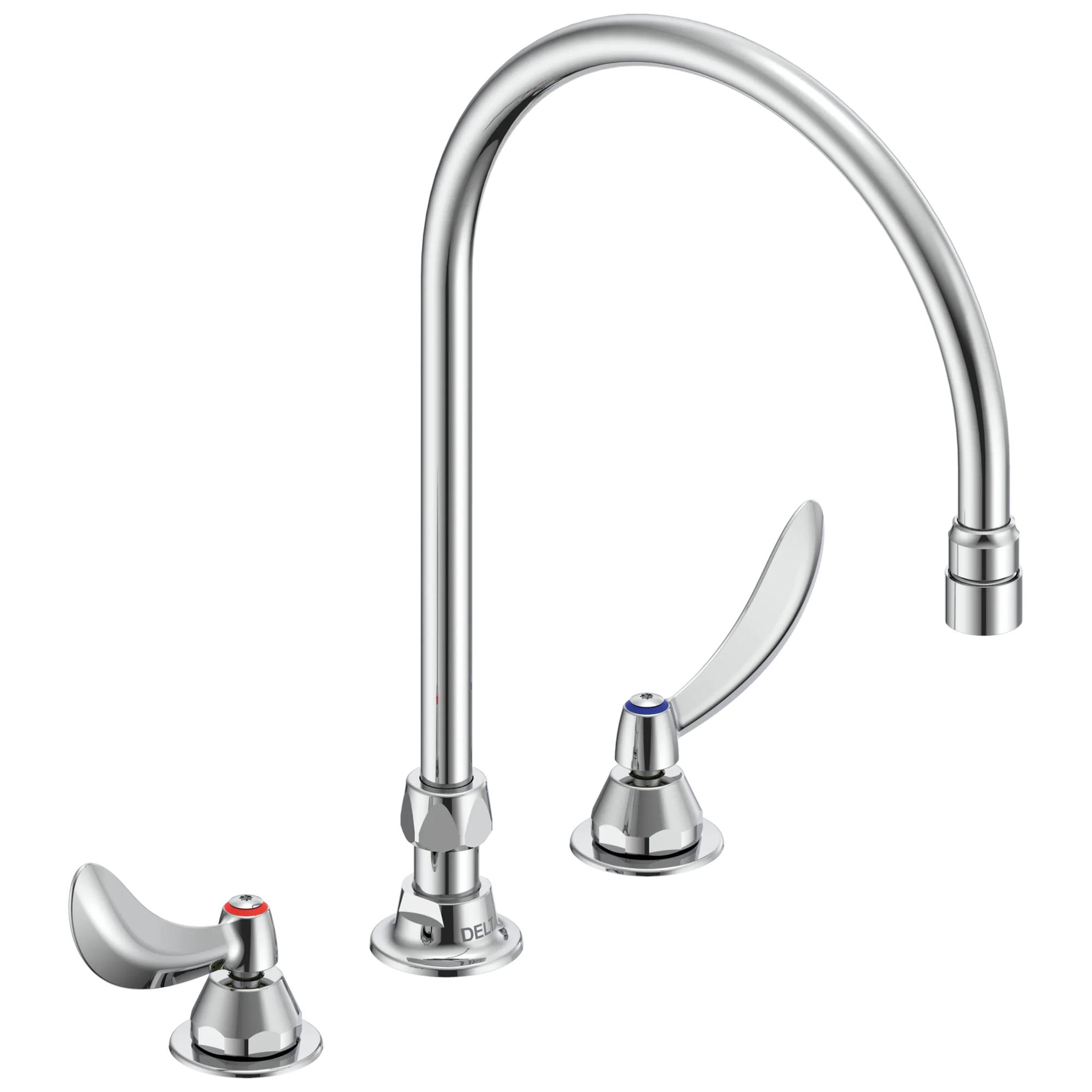 Two Handle 8 In Below Deck-Mount Faucet
