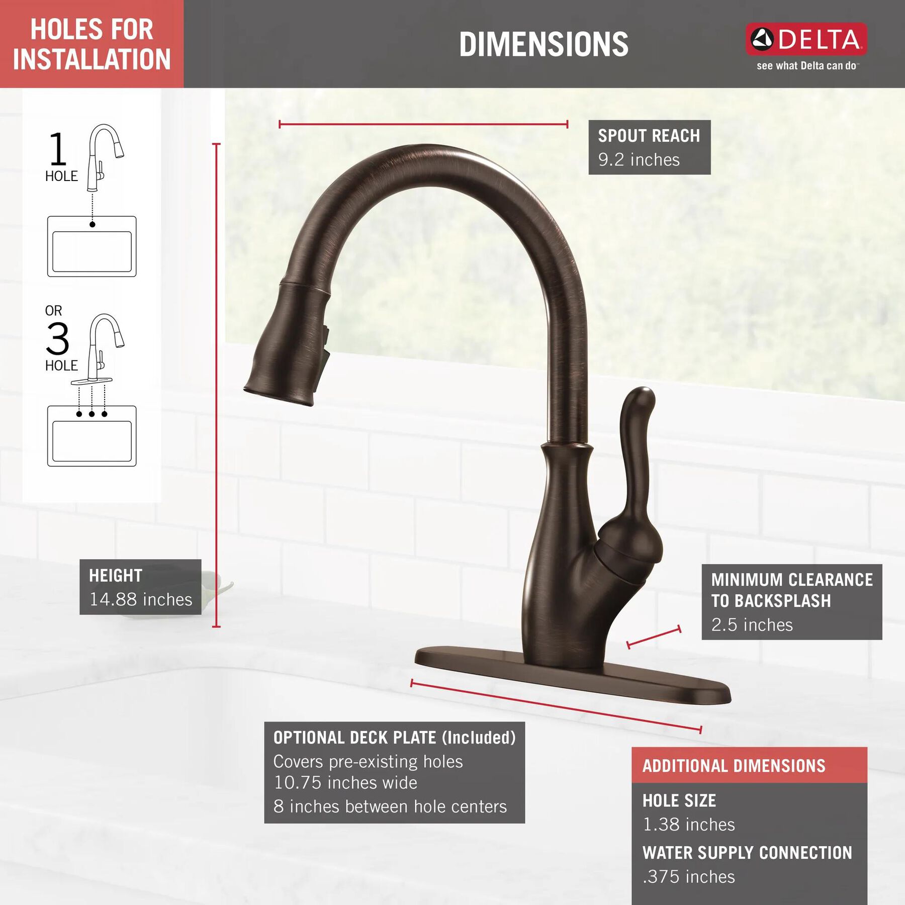 Single Handle Pull-Down Kitchen Faucet with ShieldSpray&reg; Technology (Recertified)
