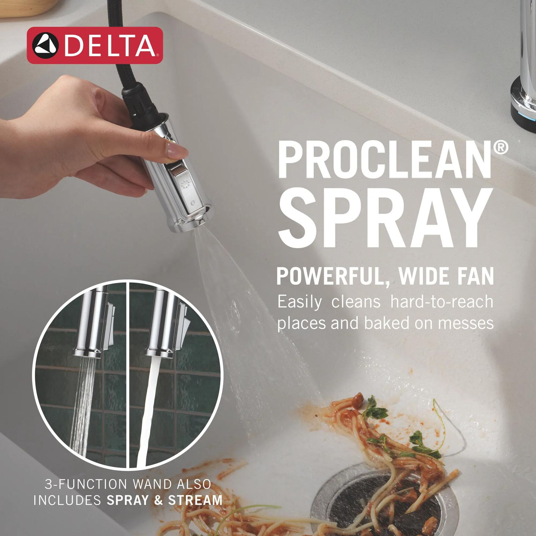 Touch2O&reg; Technology Kitchen Faucet with Touchless Technology