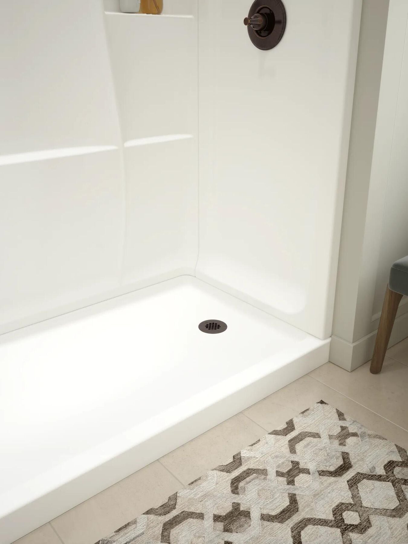 60" x 32" Shower Base - Right Drain